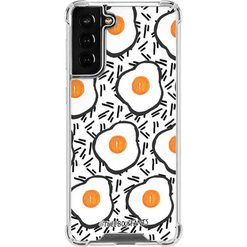 Bouffants and Broken Hearts Eggs Galaxy S21 FE Clear Case